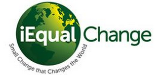 IEQUAL CHANGE SMALL CHANGE THAT CHANGES THE WORLD logo
