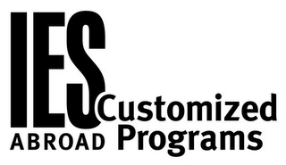 IES ABROAD CUSTOMIZED PROGRAMS logo
