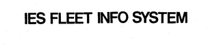 IES FLEET INFO SYSTEM logo