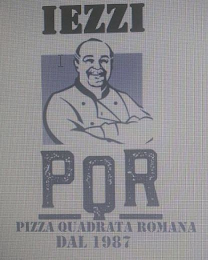 IEZZI PQR PIZZA QUADRATA ROMANA DAL 1987 logo