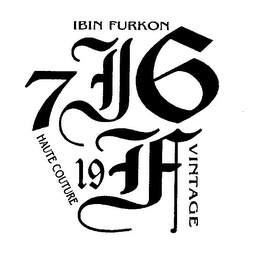 IF 1976 IBIN FURKON HAUTE COUTURE VINTAGE logo