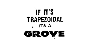 IF IT'S TRAPEZOIDAL...IT'S A GROVE logo