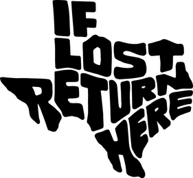 IF LOST RETURN HERE logo
