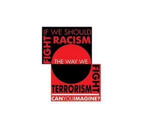 IF WE SHOULD FIGHT RACISM THE WAY WE FIGHT TERRORISM CAN YOU IMAGINE? logo