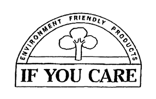 IF YOU CARE ENVIRONMENT FRIENDLY PRODUCTS logo