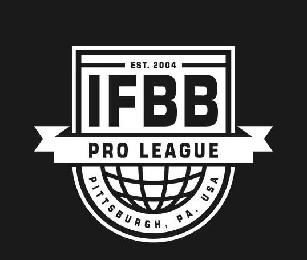 IFBB PRO LEAGUE PITTSBURGH, PA. USA EST. 2004 logo