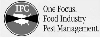 IFC ONE FOCUS. FOOD INDUSTRY PEST MANAGEMENT. logo