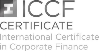 IFF ICCF CERTIFICATE INTERNATIONAL CERTIFICATE IN CORPORATE FINANCE logo