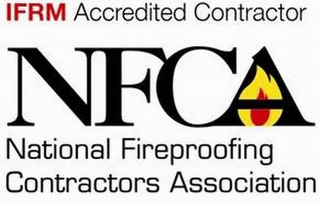 IFRM ACCREDITED CONTRACTOR NFCA NATIONAL FIREPROOFING CONTRACTORS ASSOCIATION logo