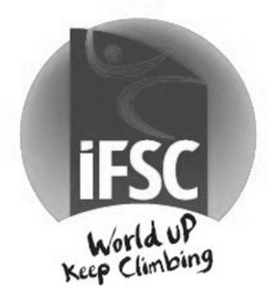 IFSC WORLD UP KEEP CLIMBING logo