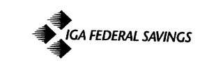 IGA FEDERAL SAVINGS logo