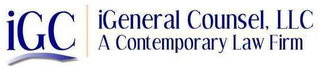IGC IGENERAL COUNSEL, LLC A CONTEMPORARY LAW FIRM logo
