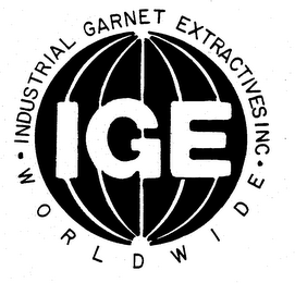 IGE INDUSTRIAL GARNET EXTRACTIVES INC. WORLDWIDE logo