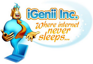 IGENII INC. WHERE INTERNET NEVER SLEEPS... logo