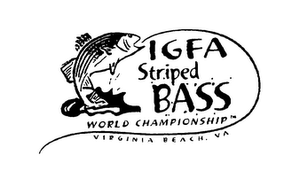 IGFA STRIPED BASS WORLD CHAMPIONSHIP VIRGINIA BEACH, VA logo