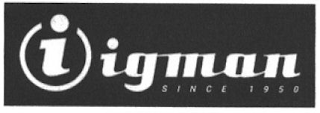 IGMAN SINCE 1950 logo