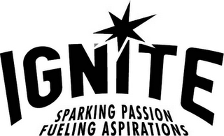IGNITE SPARKING PASSION FUELING ASPIRATIONS logo