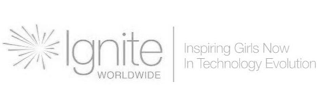 IGNITE WORLDWIDE INSPIRING GIRLS NOW IN TECHNOLOGY EVOLUTION logo