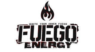 IGNITE YOUR INNER FUEGO FUEGO ENERGY logo