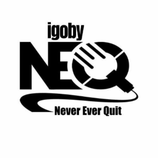 IGOBY NEQ NEVER EVER QUIT logo