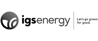 IGS ENERGY LET'S GO GREEN FOR GOOD logo