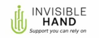IH INVISIBLE HAND SUPPORT YOU CAN RELY ON logo