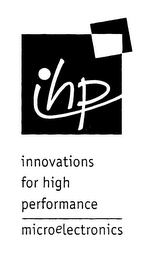 IHP INNOVATIONS FOR HIGH PERFORMANCE MICROELECTRONICS logo