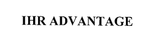 IHR ADVANTAGE logo