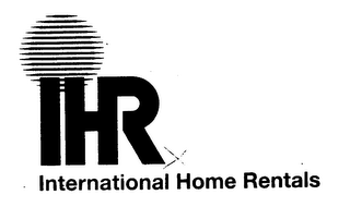IHR INTERNATIONAL HOME RENTALS logo