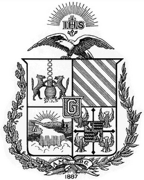 IHS G A.M. D.G. 1887 logo