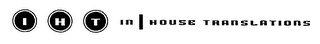 IHT IN-HOUSE TRANSLATIONS logo
