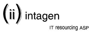 (II) INTAGEN IT RESOURCING ASP logo
