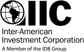 IIC INTER-AMERICAN INVESTMENT CORPORATION A MEMBER OF THE IDB GROUP logo