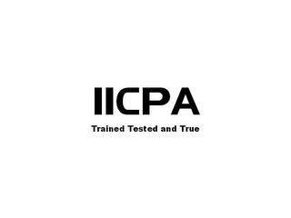 IICPA TRAINED TESTED AND TRUE logo