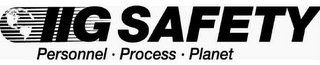 IIG SAFETY PERSONNEL · PROCESS · PLANET logo
