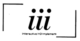 III INTERACTIVE I-O IMPLEMENT logo