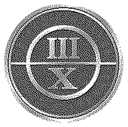 III X logo