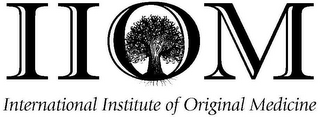 IIOM INTERNATIONAL INSTITUTE OF ORIGINAL MEDICINE logo