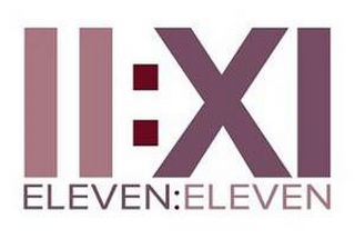 II:XI ELEVEN:ELEVEN logo