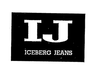 IJ ICEBERG JEANS logo