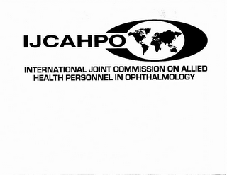 IJCAHPO INTERNATIONAL JOINT COMMISSION ON ALLIED HEALTH PERSONNEL IN OPHTHALMOLOGY logo
