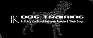IK DOG TRAINING BUILDING THE BOND BETWEEN PEOPLE & THEIR DOGS logo
