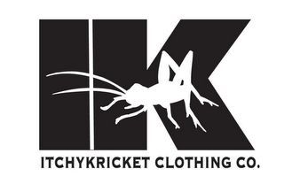 IK ITCHYKRICKET CLOTHING CO. logo