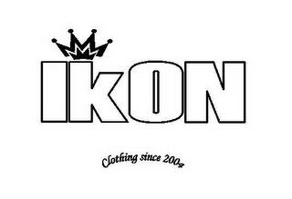 IKON CLOTHING SINCE 2004 logo