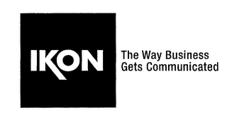 IKON THE WAY BUSINESS GETS COMMUNICATED logo