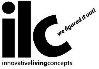 ILC INNOVATIVE LIVING CONCEPTS WE FIGURED IT OUT! logo
