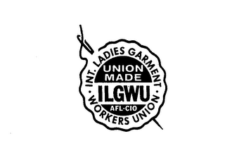 ILGWU INT. LADIES GARMENT WORKERS UNION UNION MADE AFL-CIO logo