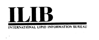 ILIB INTERNATIONAL LIPID INFORMATION BUREAU logo