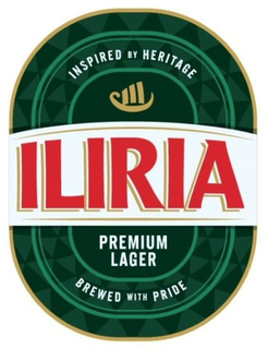 ILIRIA PREMIUM LAGER INSPIRED BY HERITAGE BREWED WITH PRIDE logo