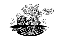 I'LL BLAST YOUR DRAINFIELD BACK TO LIFE!! logo